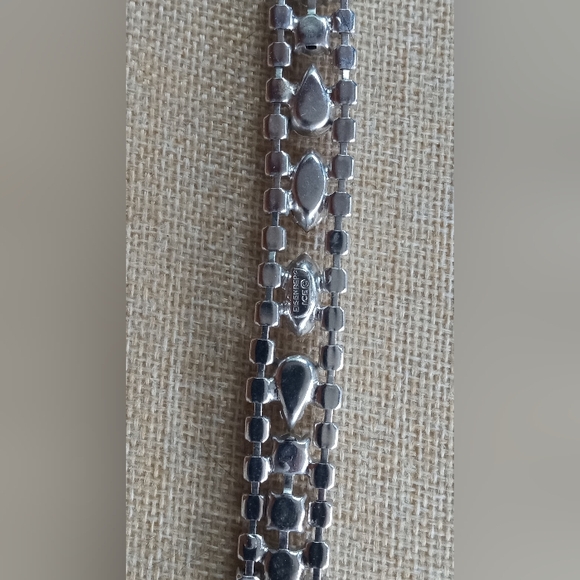Eisenberg Ice Crystal Clear Rhinestones Signed Vintage Mid Century Bracelet - Picture 13 of 13